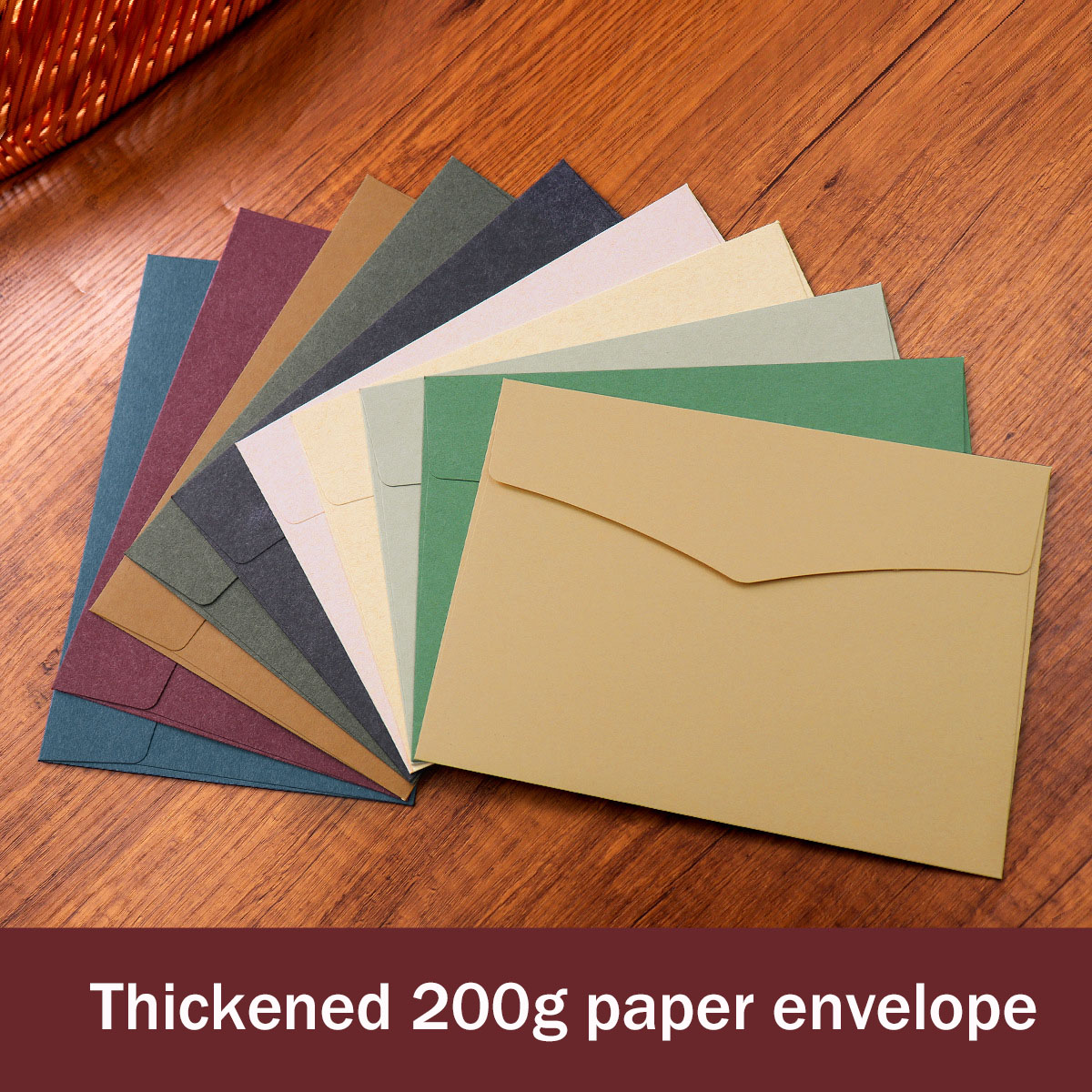 Wax Seal Letter Kit - 50pcs/lot 23x16.2cm Envelope High-grade 200g Kraft