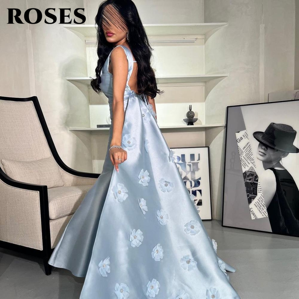 ROSES Sky Blue 3D Flowers Part - đánh giá và giá Custom Night Sky