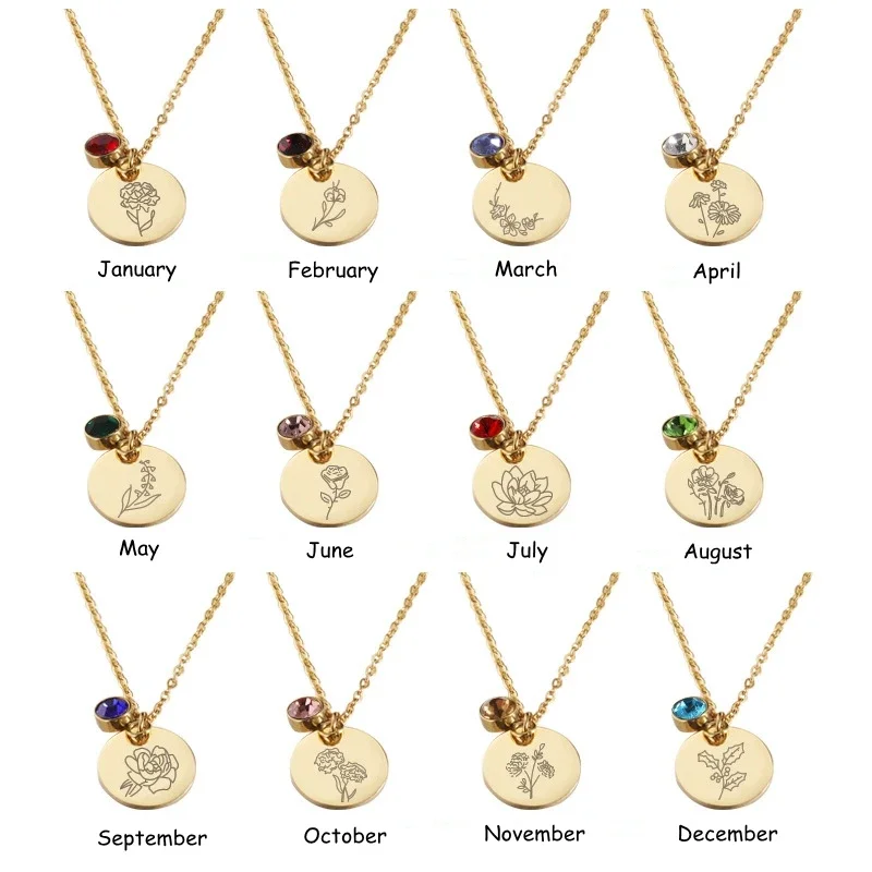 Sinh Tháng Hoa Clipart Hoa Đĩa - đánh giá và giá Birth Flower Necklace