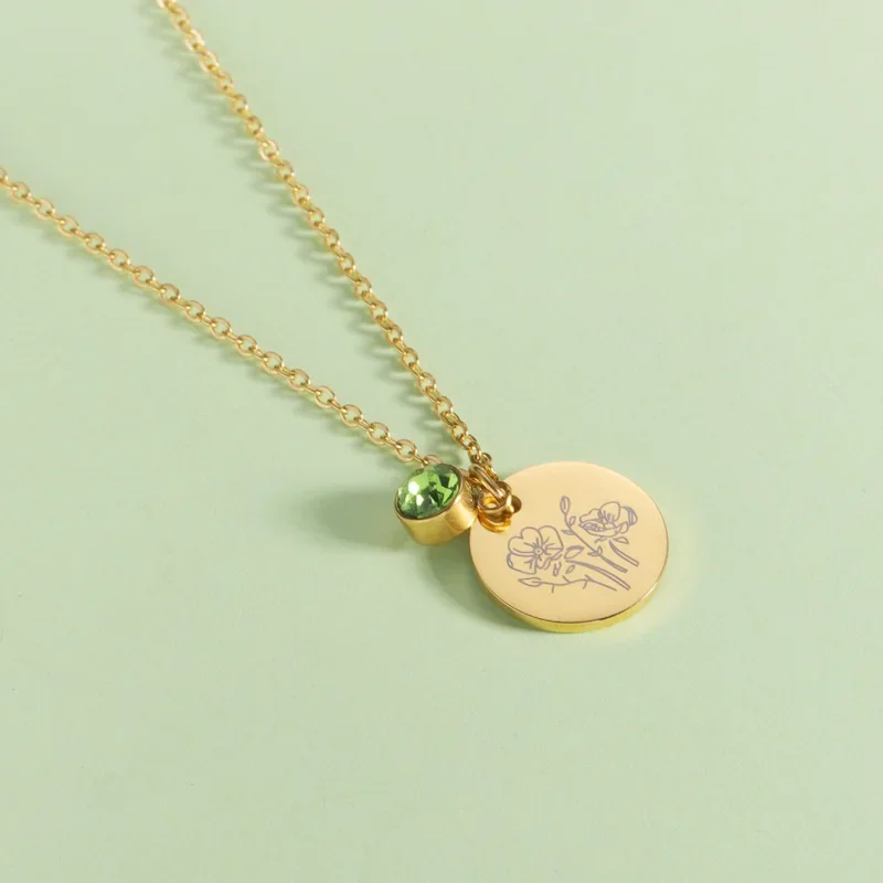 Sinh Tháng Hoa Clipart Hoa Đĩa - đánh giá và giá Birth Flower Necklace