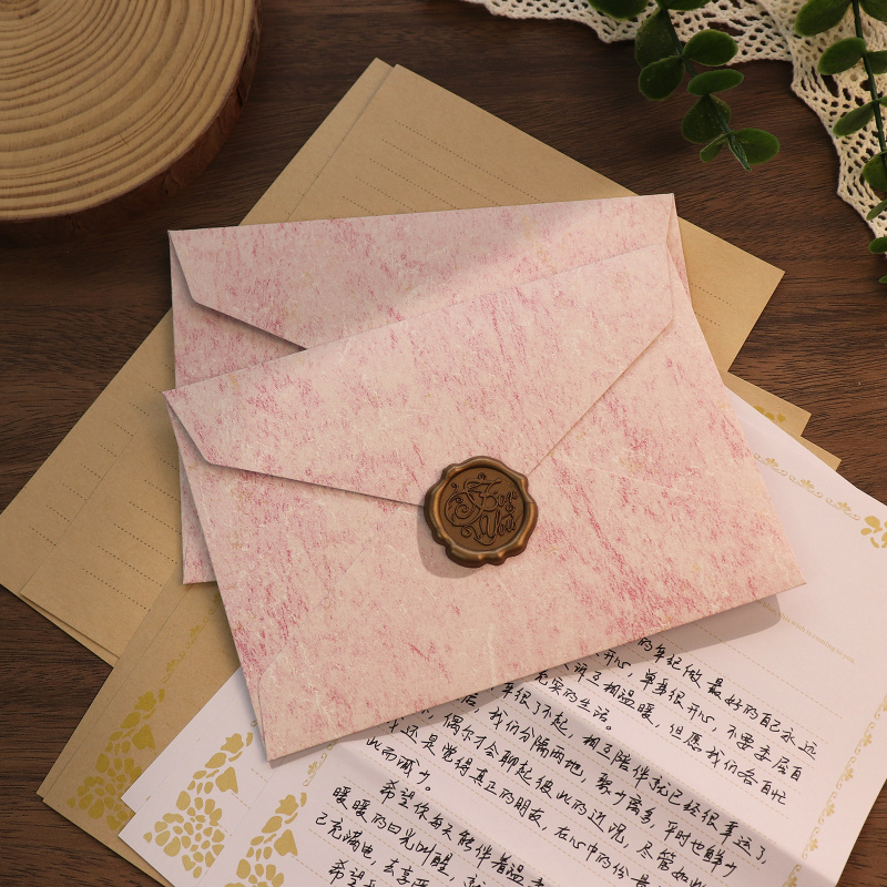 5pcs Gilded Shadow Envelope Ch - đánh giá và giá Wax Seal Letter Kit