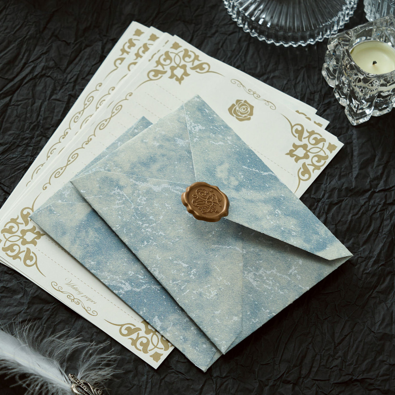 5pcs Gilded Shadow Envelope Ch - đánh giá và giá Wax Seal Letter Kit
