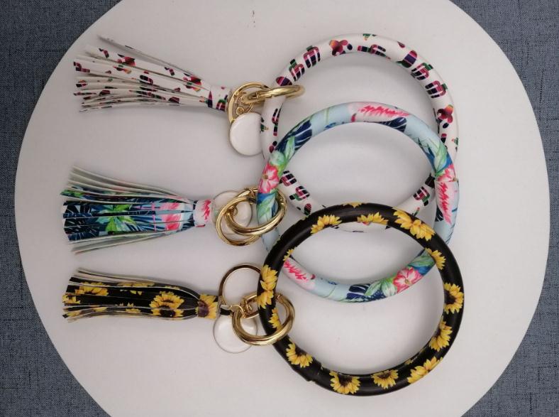 Sunflower Cactus Monogrammed K - đánh giá và giá Monogram Keychain Leather