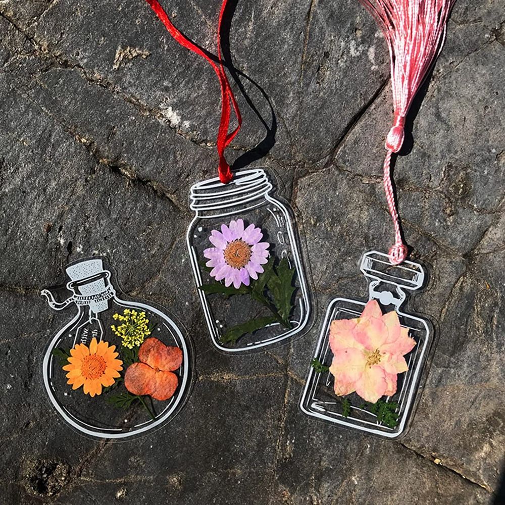 30Pcs Handmade DIY Transparent - đánh giá và giá Dried Flower Bookmark