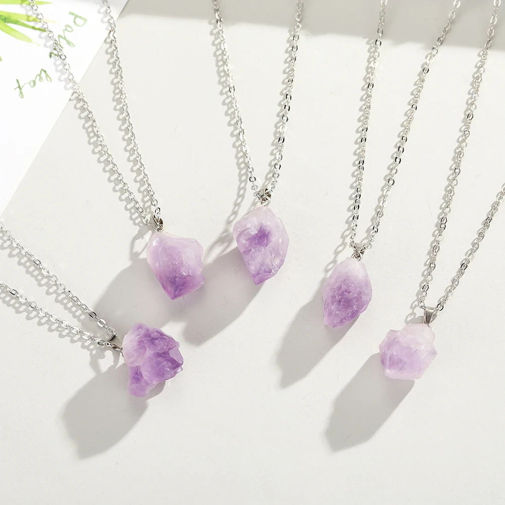 Natural Uruguay Amethyst Rough - đánh giá và giá Birth Flower Necklace
