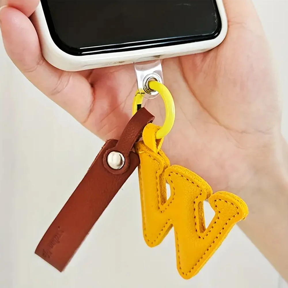 Creative PU Leather 26 Letter  - đánh giá và giá Monogram Keychain Leather