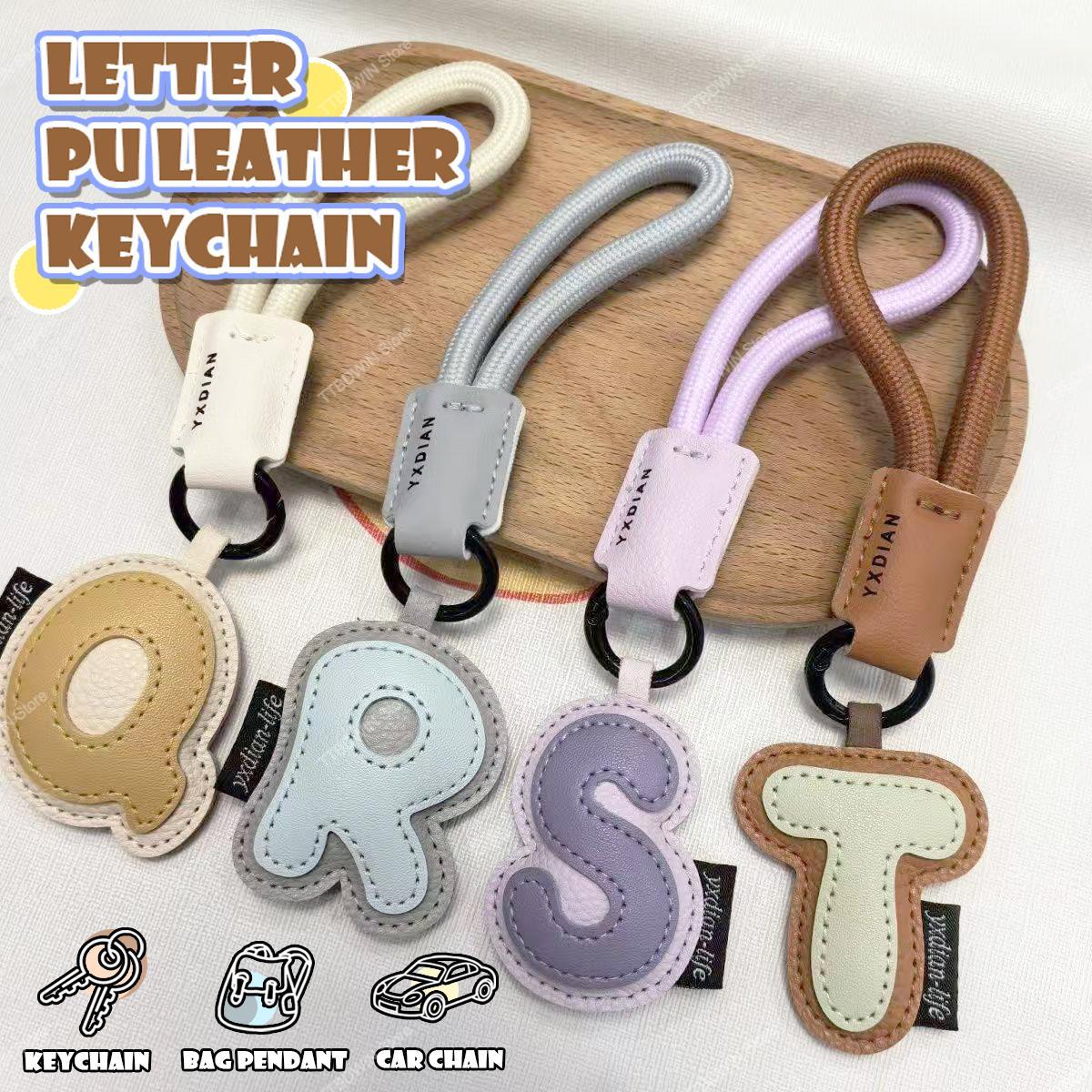 26 Alphabet PU Leather Keychai - đánh giá và giá Monogram Keychain Leather