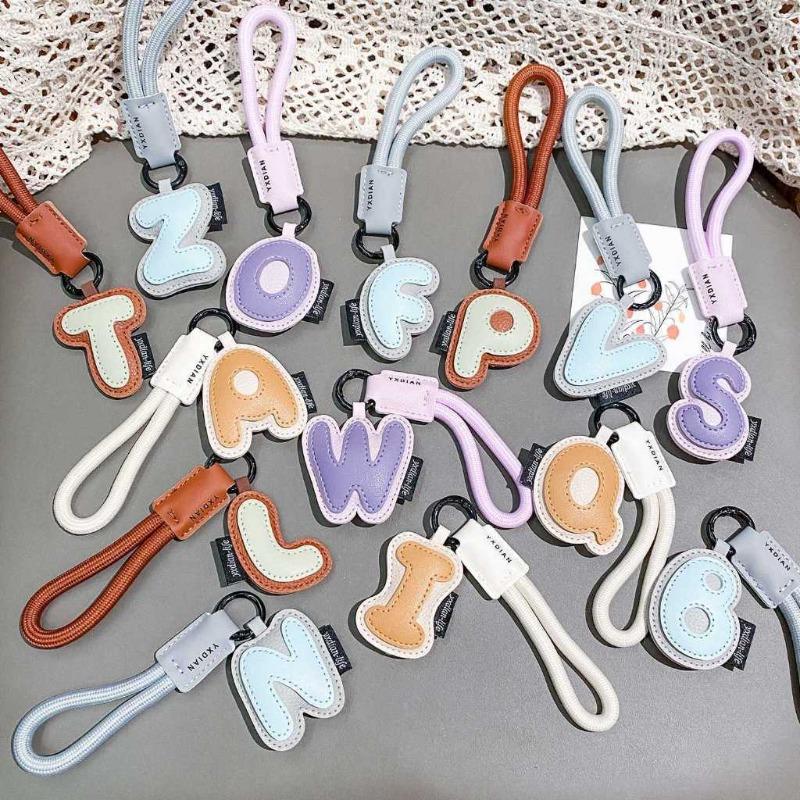 26 Alphabet PU Leather Keychai - đánh giá và giá Monogram Keychain Leather