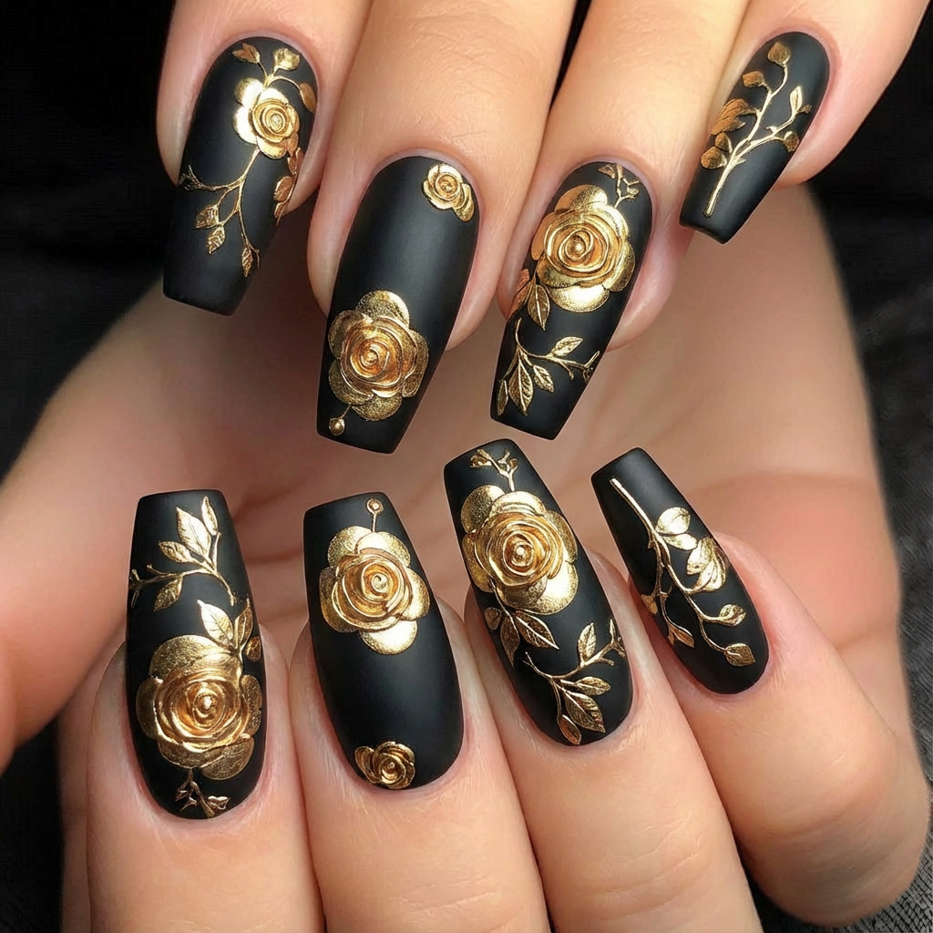 3D fake nails for women girls  - đánh giá và giá Pressed Flower Art