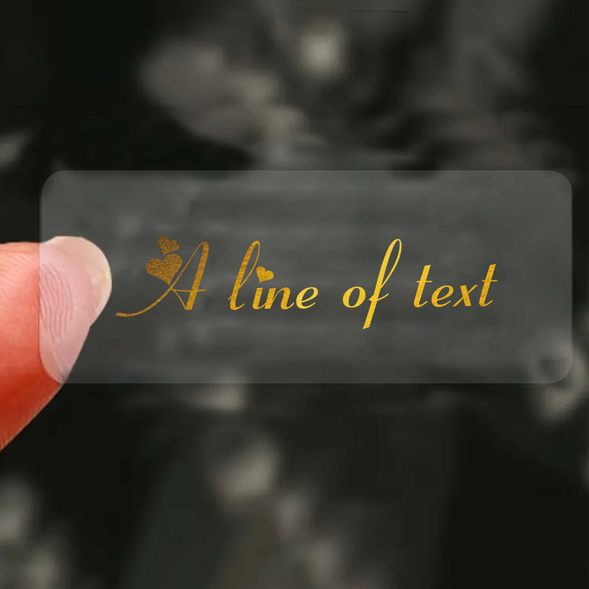 Custom Text Rectangle Transpar - đánh giá và giá Personalised Candle Label