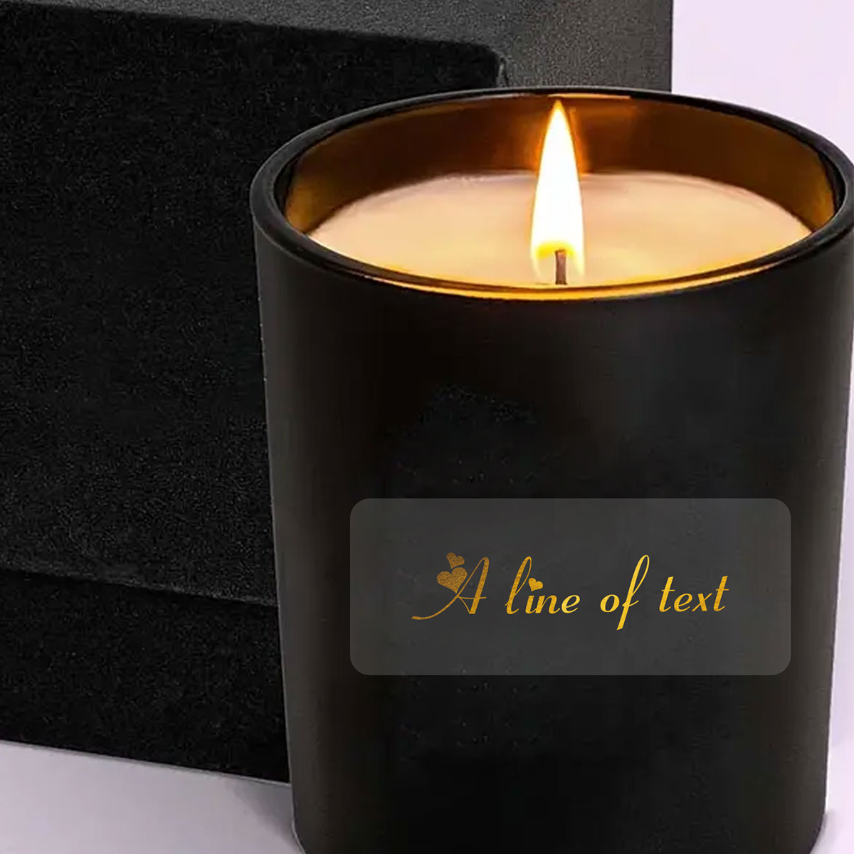 Custom Text Rectangle Transpar - đánh giá và giá Personalised Candle Label