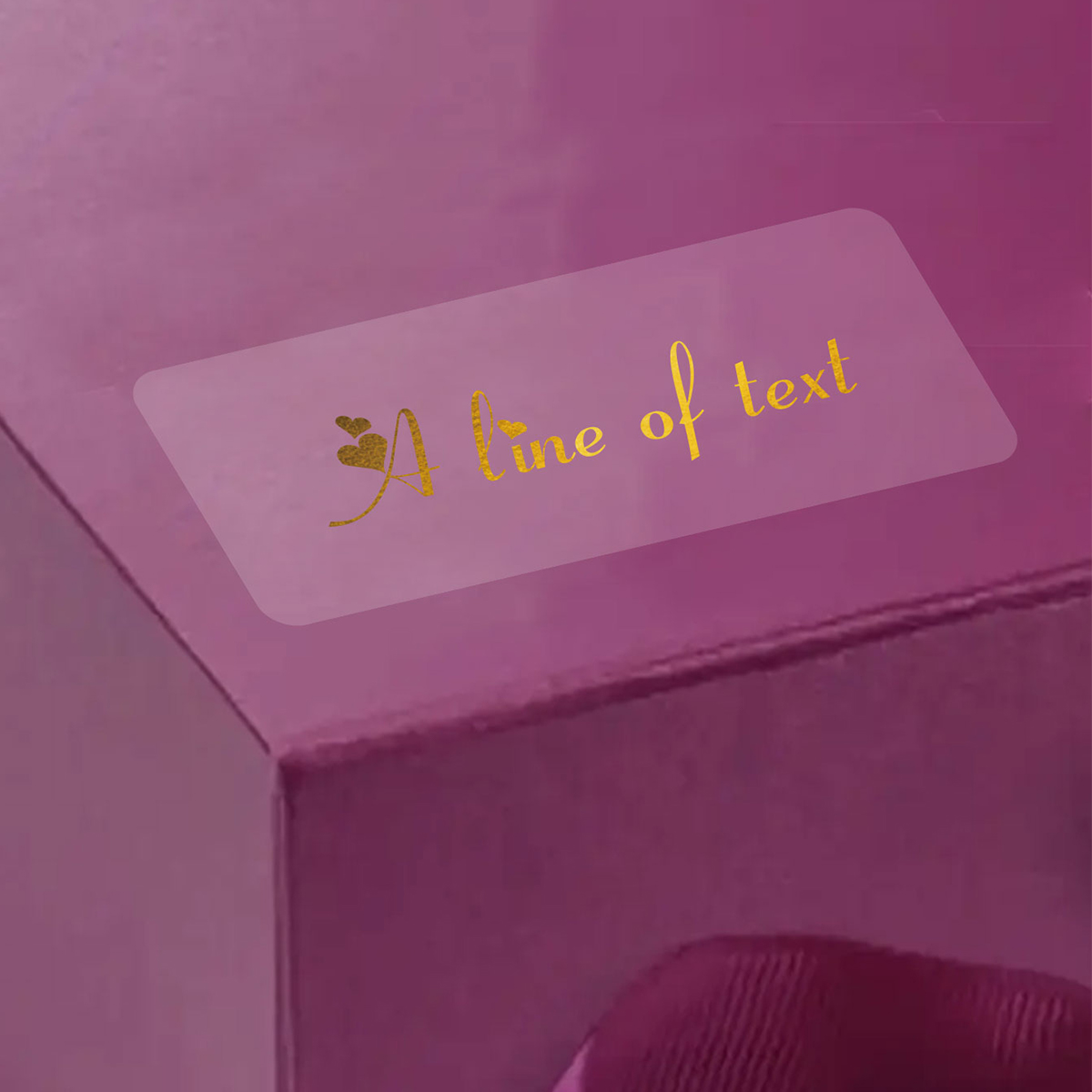 Custom Text Rectangle Transpar - đánh giá và giá Personalised Candle Label