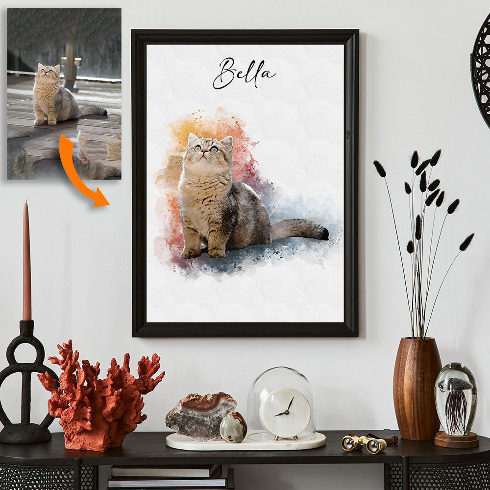 Custom Pet Portrait from Photo - đánh giá và giá Pet Portrait Custom
