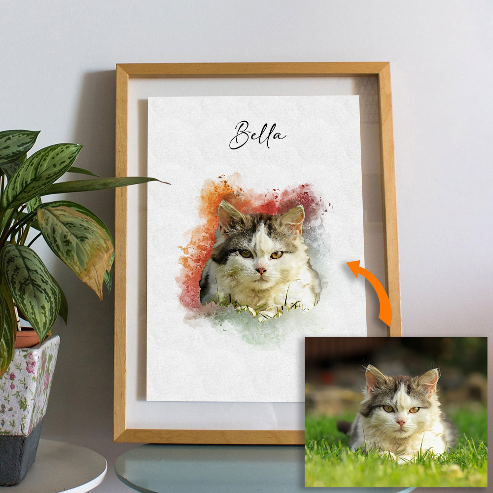 Custom Pet Portrait from Photo - đánh giá và giá Pet Portrait Custom