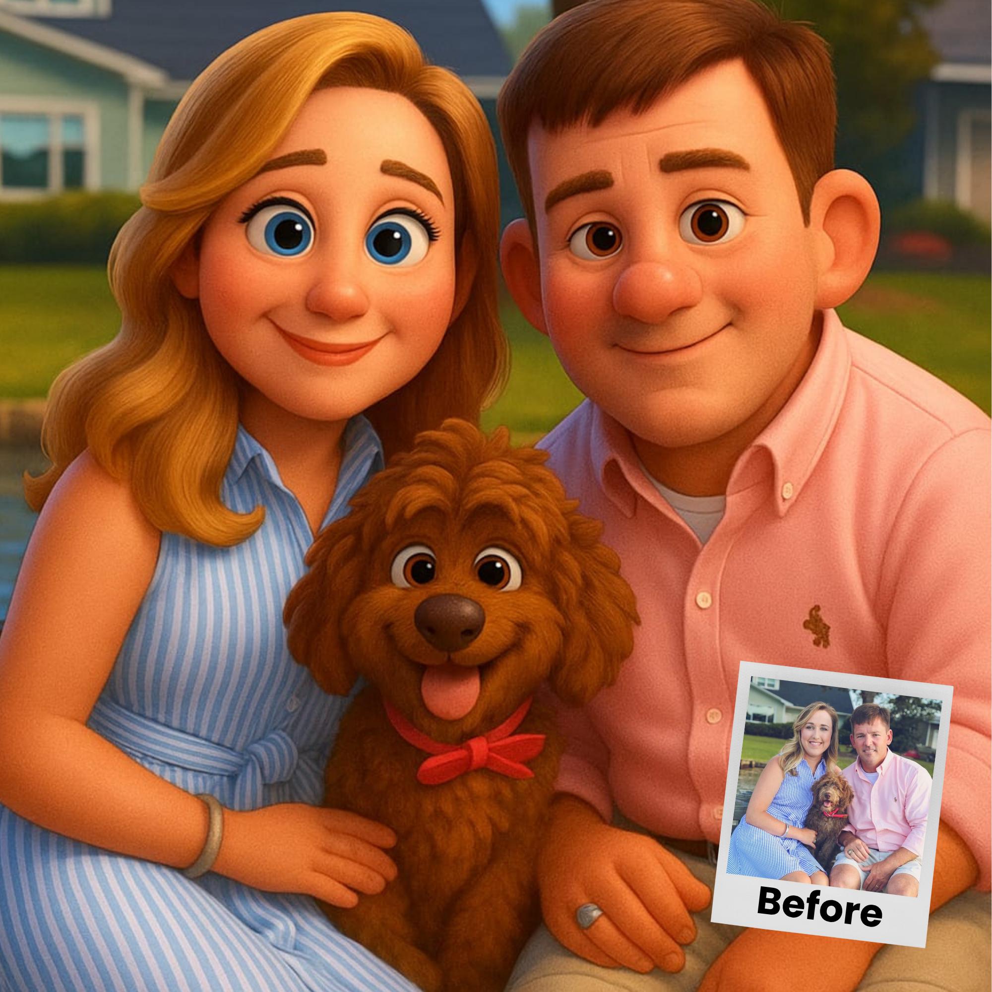 Customizable Cartoon Portrait  - đánh giá và giá Pet Portrait Custom