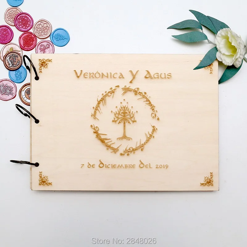 Rustic personalized wedding gu - đánh giá và giá Custom Photo Book