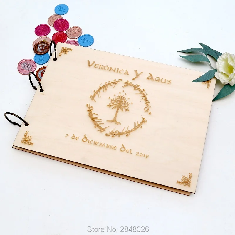 Rustic personalized wedding gu - đánh giá và giá Custom Photo Book