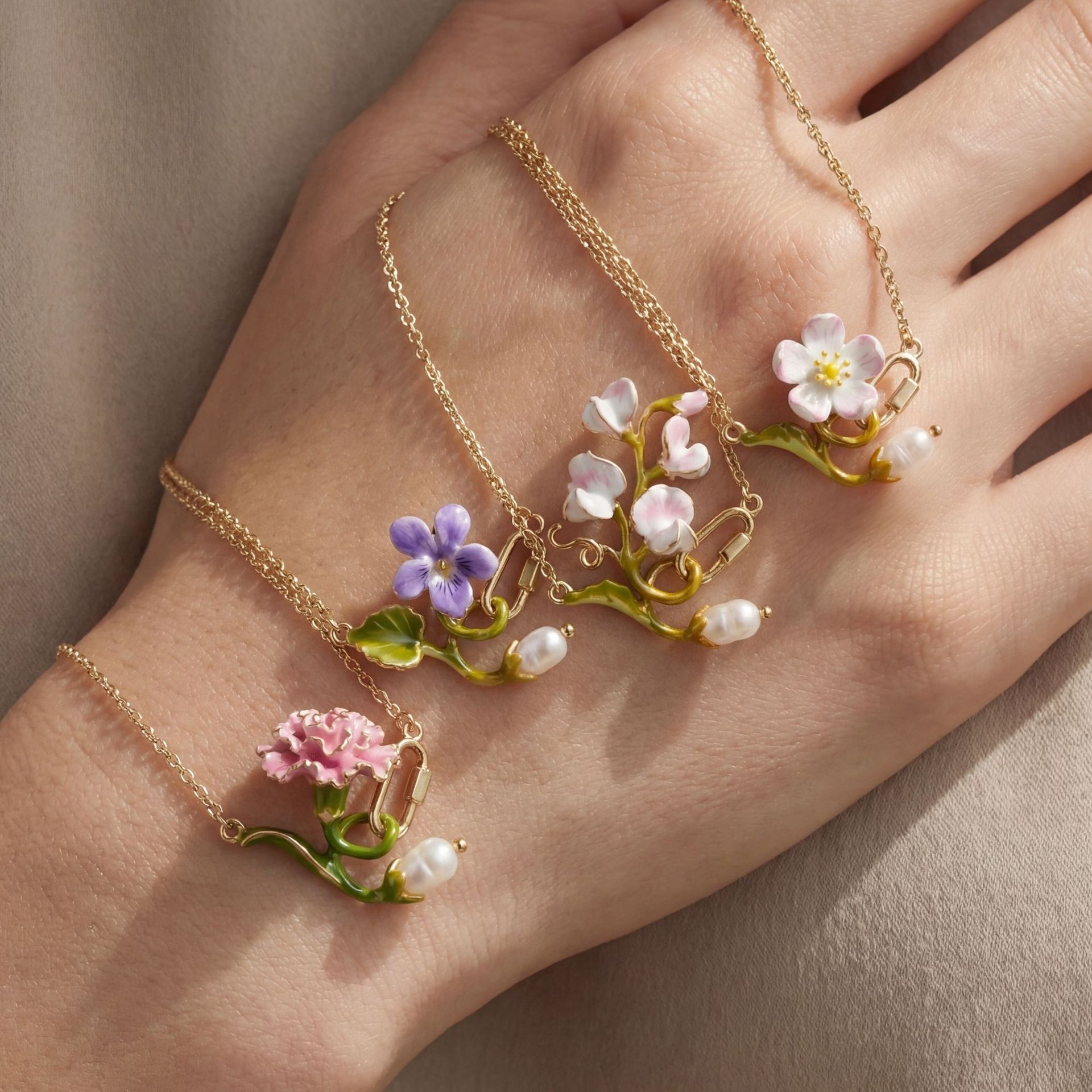 12 Month Birth Flower Necklace - đánh giá và giá Birth Flower Necklace