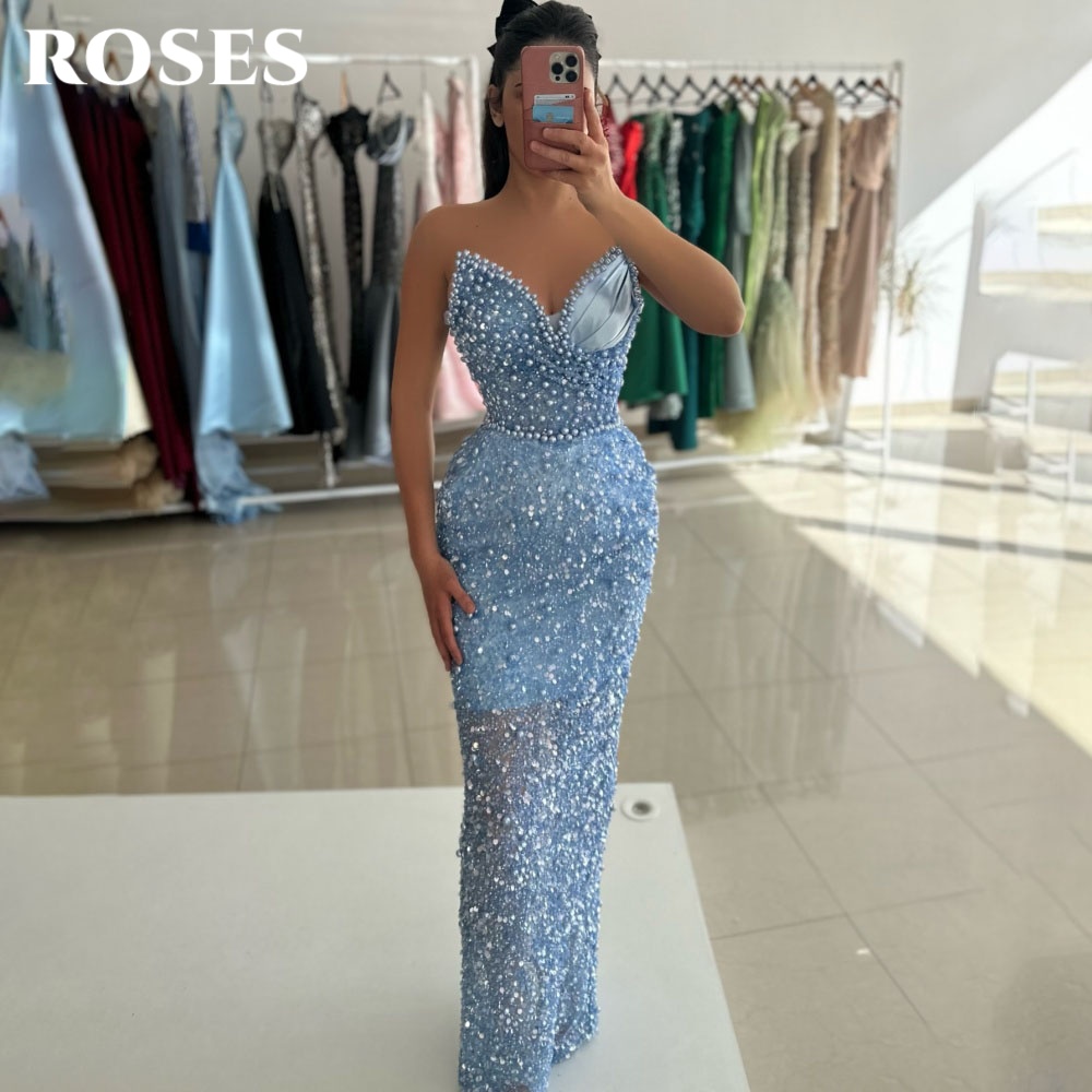 ROSES Sky Blue Glamorous Party - đánh giá và giá Custom Night Sky
