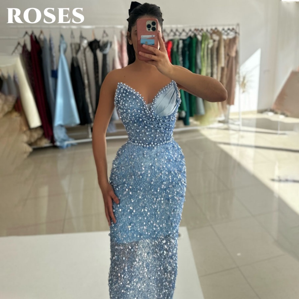 ROSES Sky Blue Glamorous Party - đánh giá và giá Custom Night Sky