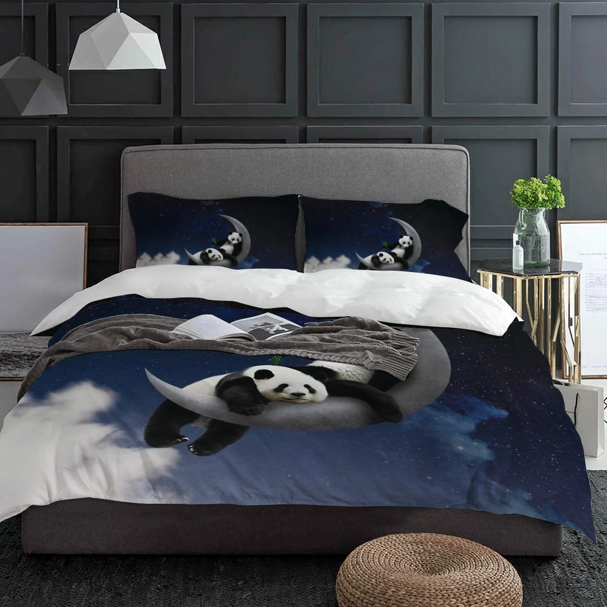 Moon Night Sky Panda Bamboo St - đánh giá và giá Custom Night Sky