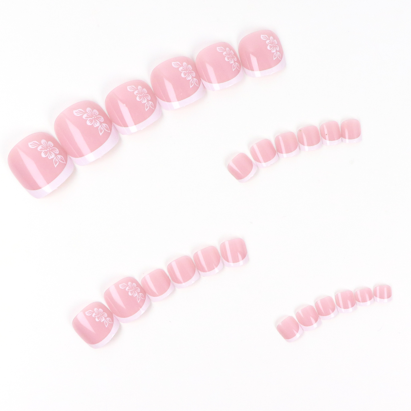 24PCS Short Square Pink With A - đánh giá và giá Pressed Flower Art