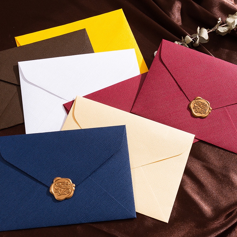 5 Pcs Retro Linen Pattern Enve - đánh giá và giá Wax Seal Letter Kit