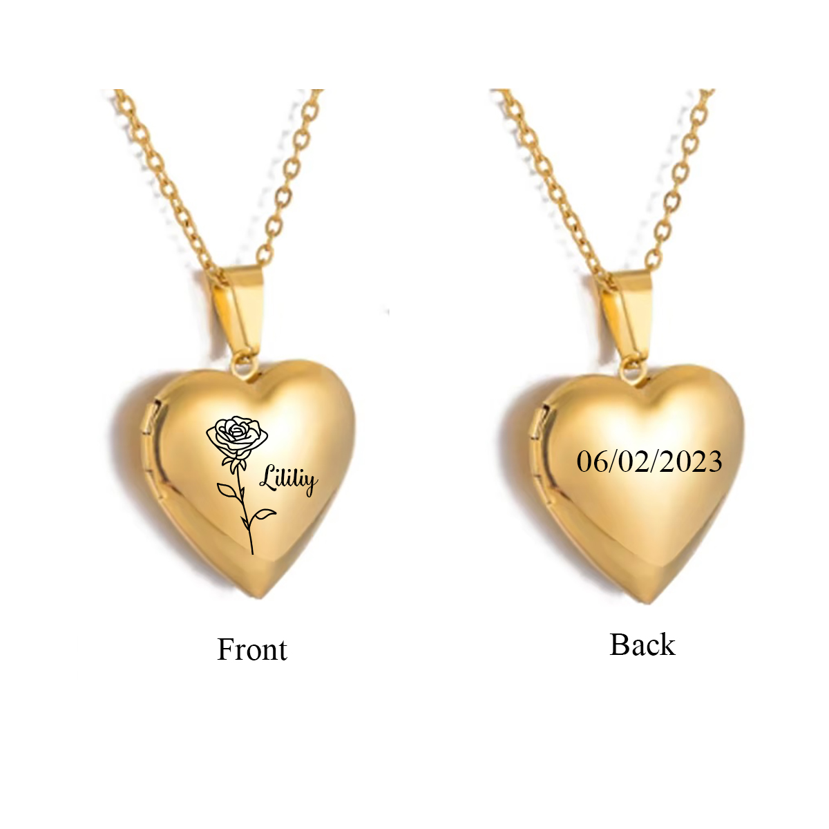 Custom Personalized Heart Birt - đánh giá và giá Birth Flower Necklace