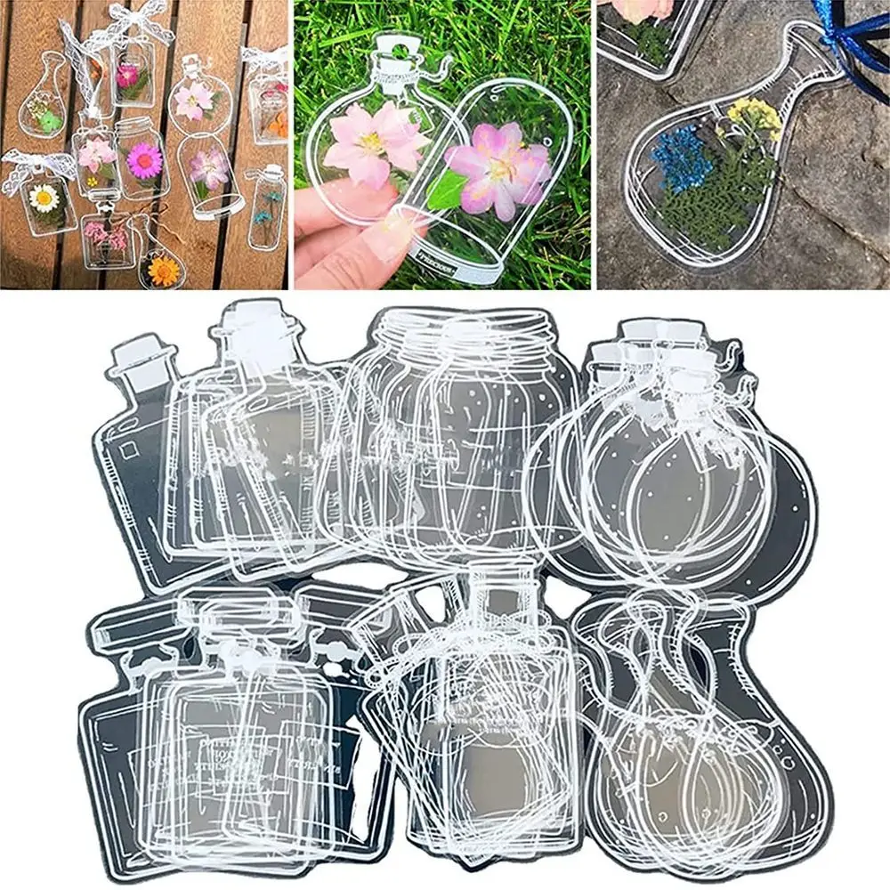 Wishing Bottle Pattern Pressed - đánh giá và giá Dried Flower Bookmark