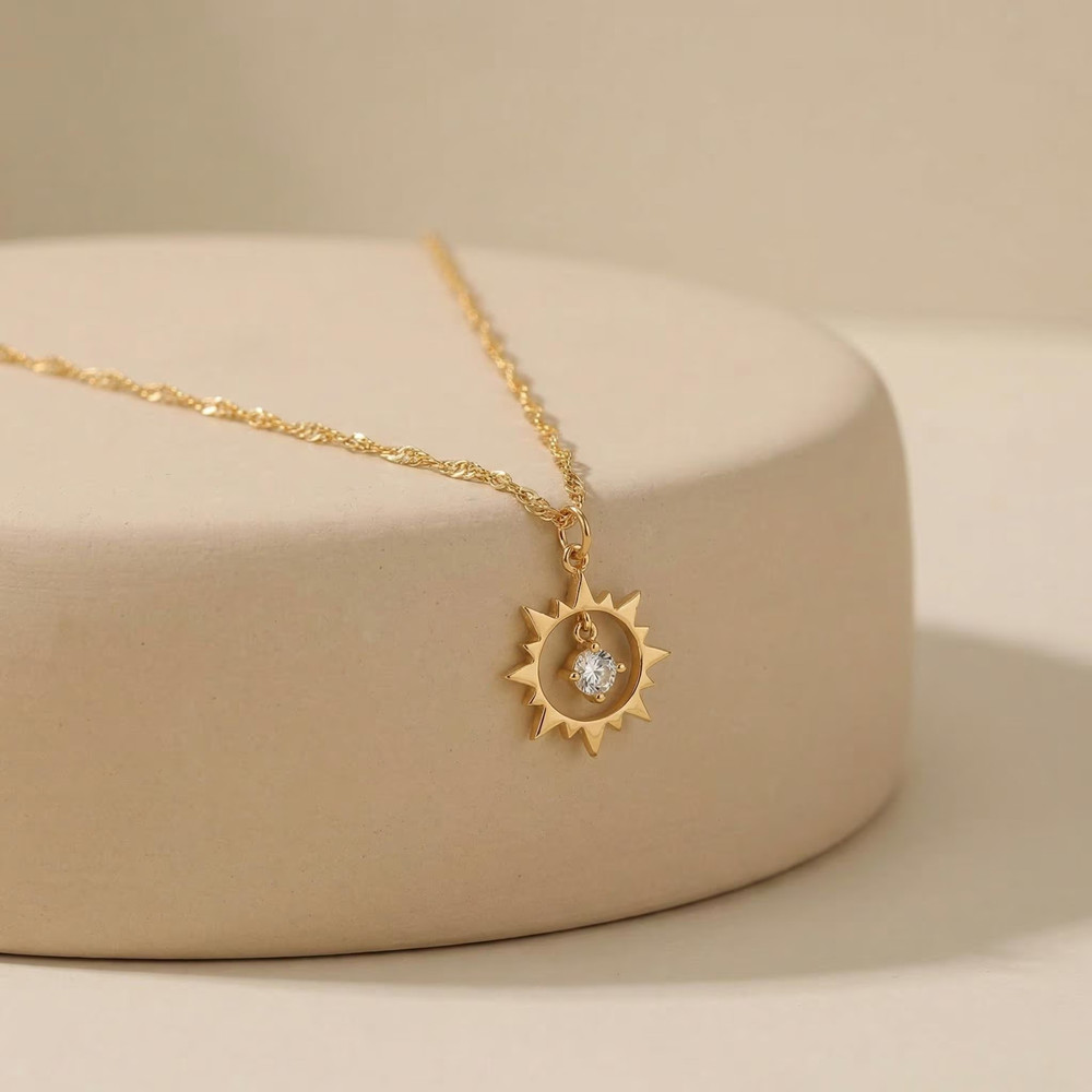 Custom Vintage Sun Necklace St - đánh giá và giá Birth Flower Necklace