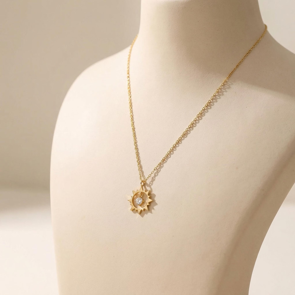 Custom Vintage Sun Necklace St - đánh giá và giá Birth Flower Necklace
