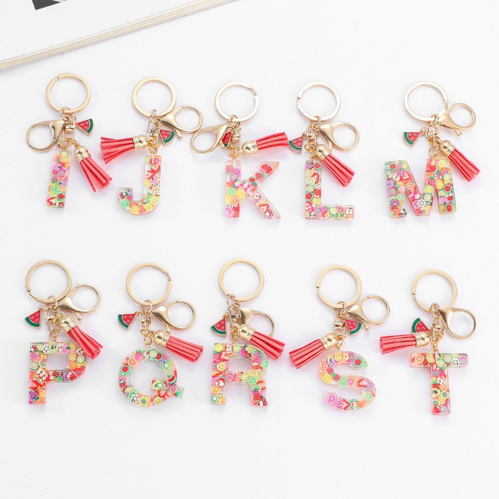 Personalized A-Z Key Ring Buck - đánh giá và giá Monogram Keychain Leather