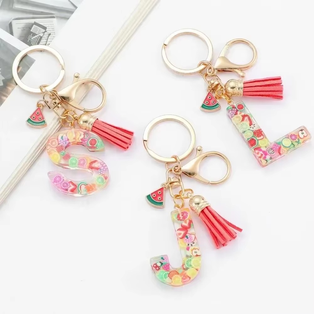 Personalized A-Z Key Ring Buck - đánh giá và giá Monogram Keychain Leather
