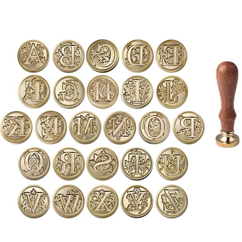 A-Z Vintage Sealed Wax Stamp H - đánh giá và giá Wax Seal Letter Kit