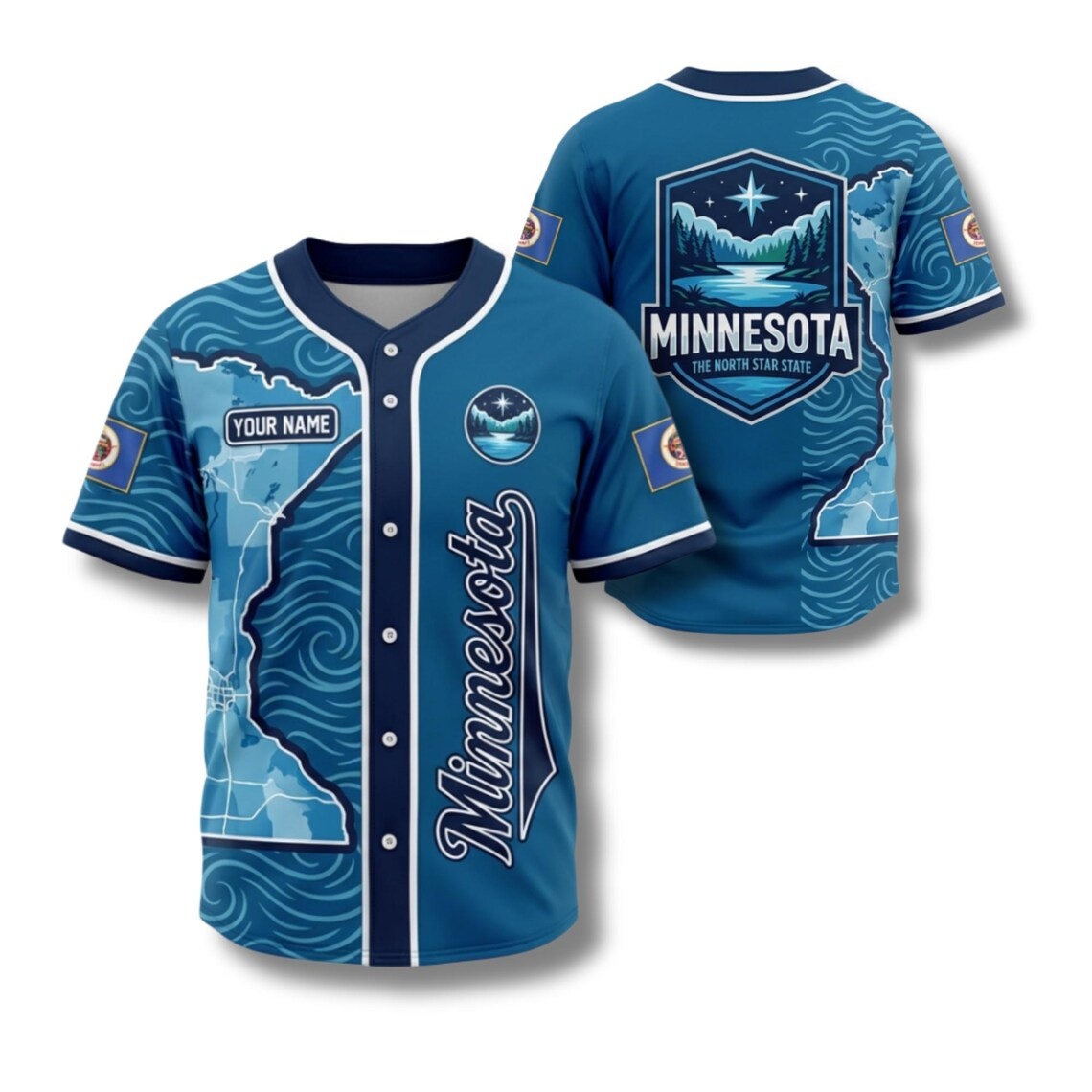 Custom Minnesota Baseball Jers - đánh giá và giá Custom Star Map