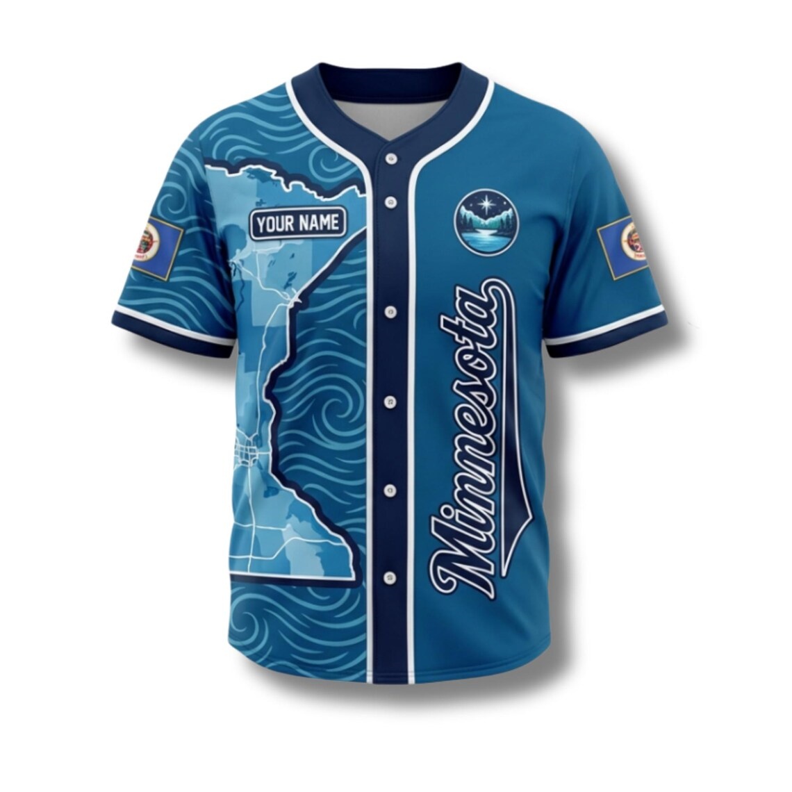 Custom Minnesota Baseball Jers - đánh giá và giá Custom Star Map