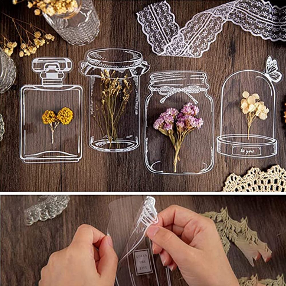 30Pcs Transparent Dried Flower - đánh giá và giá Dried Flower Bookmark
