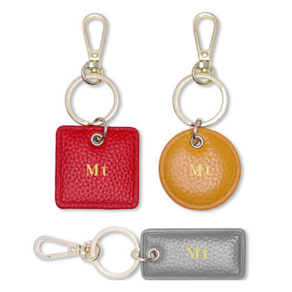 Tùy Chỉnh Chữ Cái Móc Khóa Da  - đánh giá và giá Monogram Keychain Leather