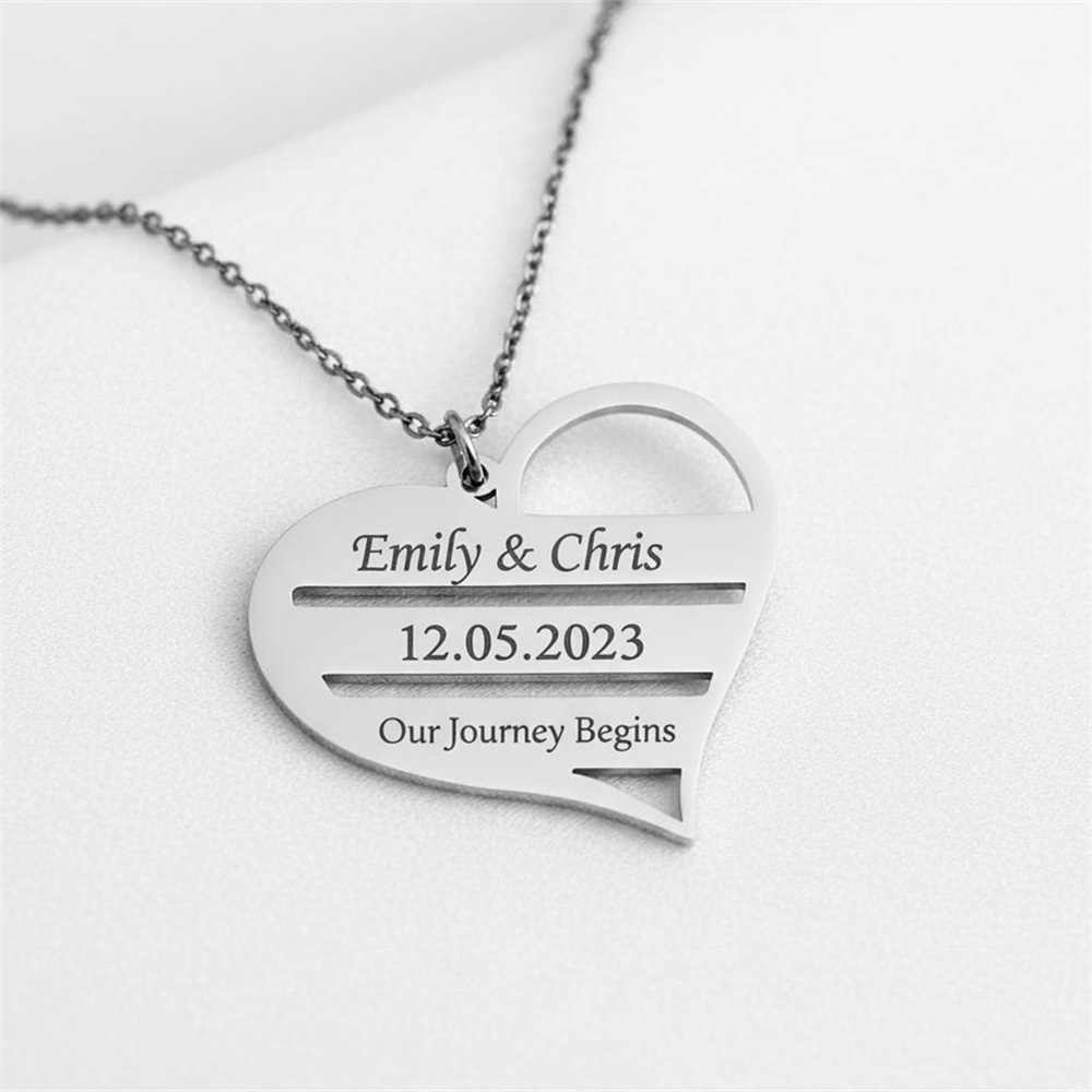 Custom Heart Necklace Stainles - đánh giá và giá Birth Flower Necklace